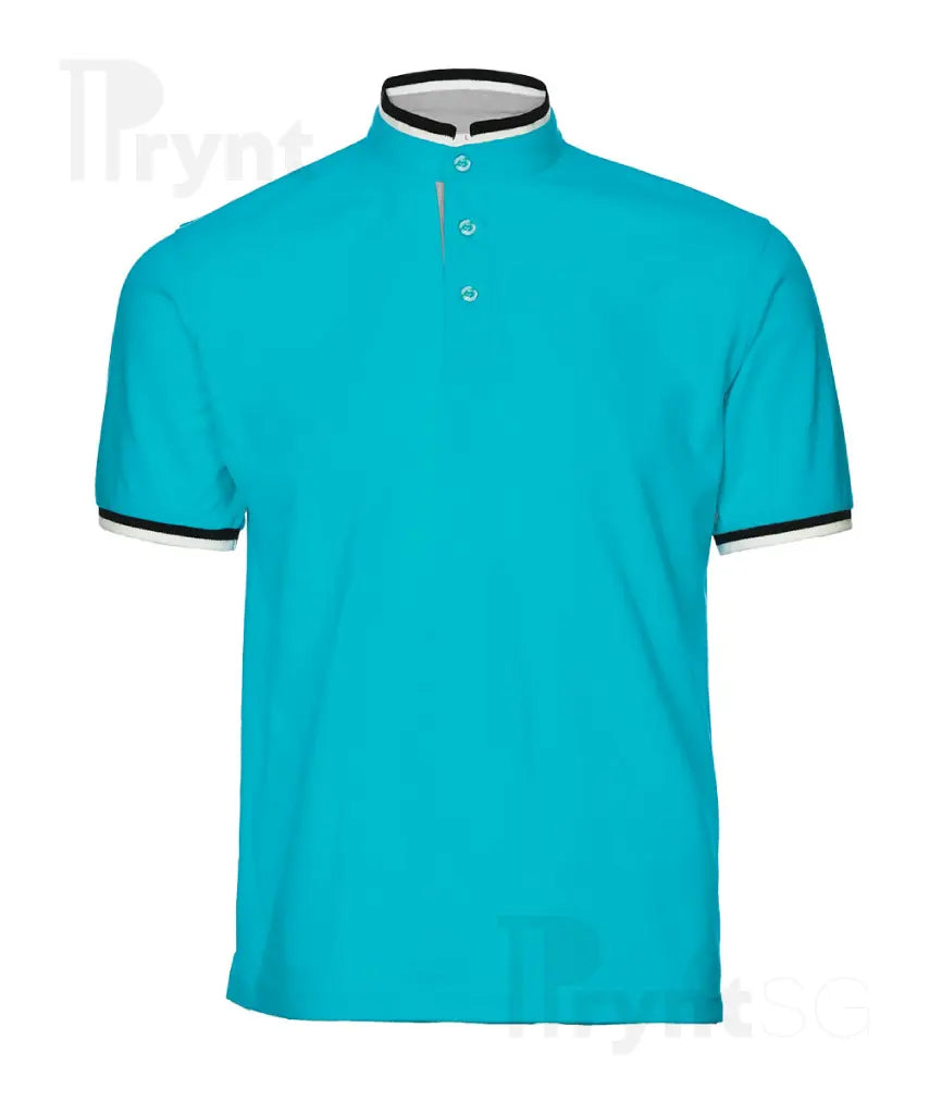 Honeycomb Mandarin Collar Polo T-Shirt 220-230gsm (HC23)