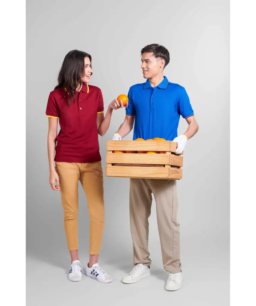 Dri-Fit CVC Tipped Collar & Cuff Polo T-Shirt 200gsm (QD53)