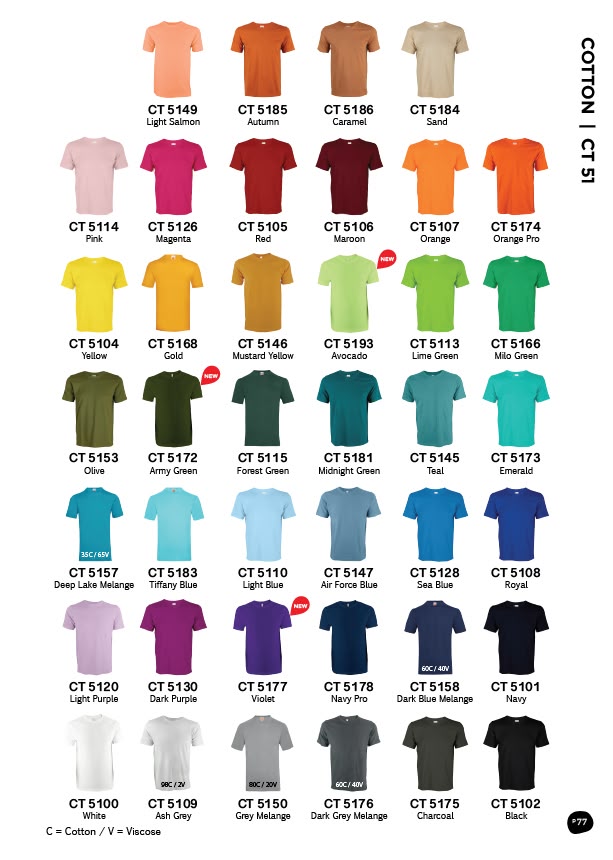 Basic Cotton T-Shirt 160gsm (CT51)