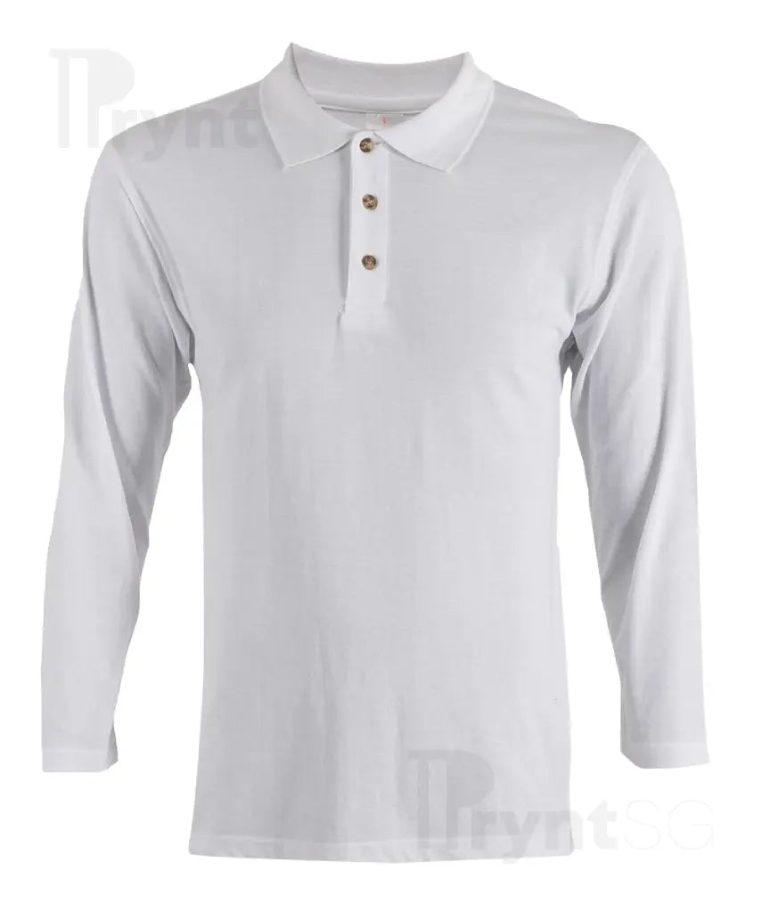 Basic Honeycomb Long Sleeve Cotton Polo T-Shirt 220-230gsm (HC09)