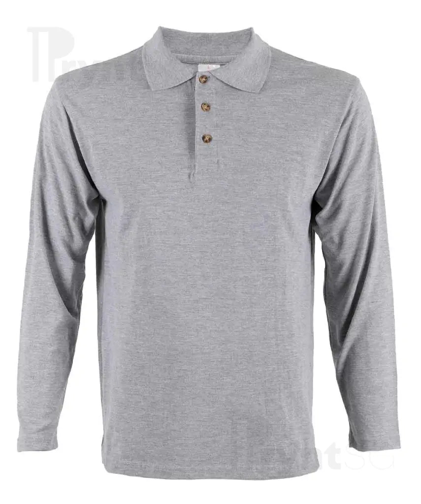 Basic Honeycomb Long Sleeve Cotton Polo T-Shirt 220-230gsm (HC09)