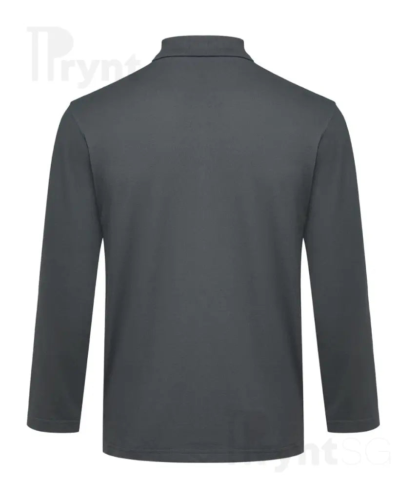 Basic Honeycomb Long Sleeve Cotton Polo T-Shirt 220-230gsm (HC09)