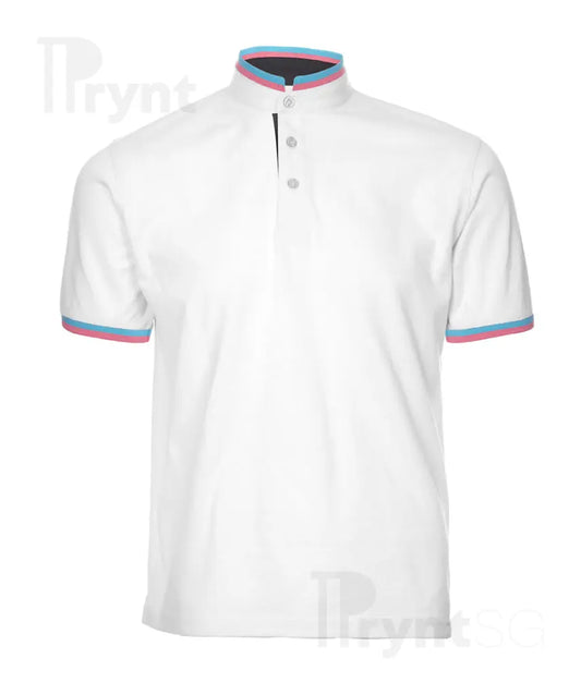 Honeycomb Mandarin Collar Polo T-Shirt 220-230gsm (HC23)