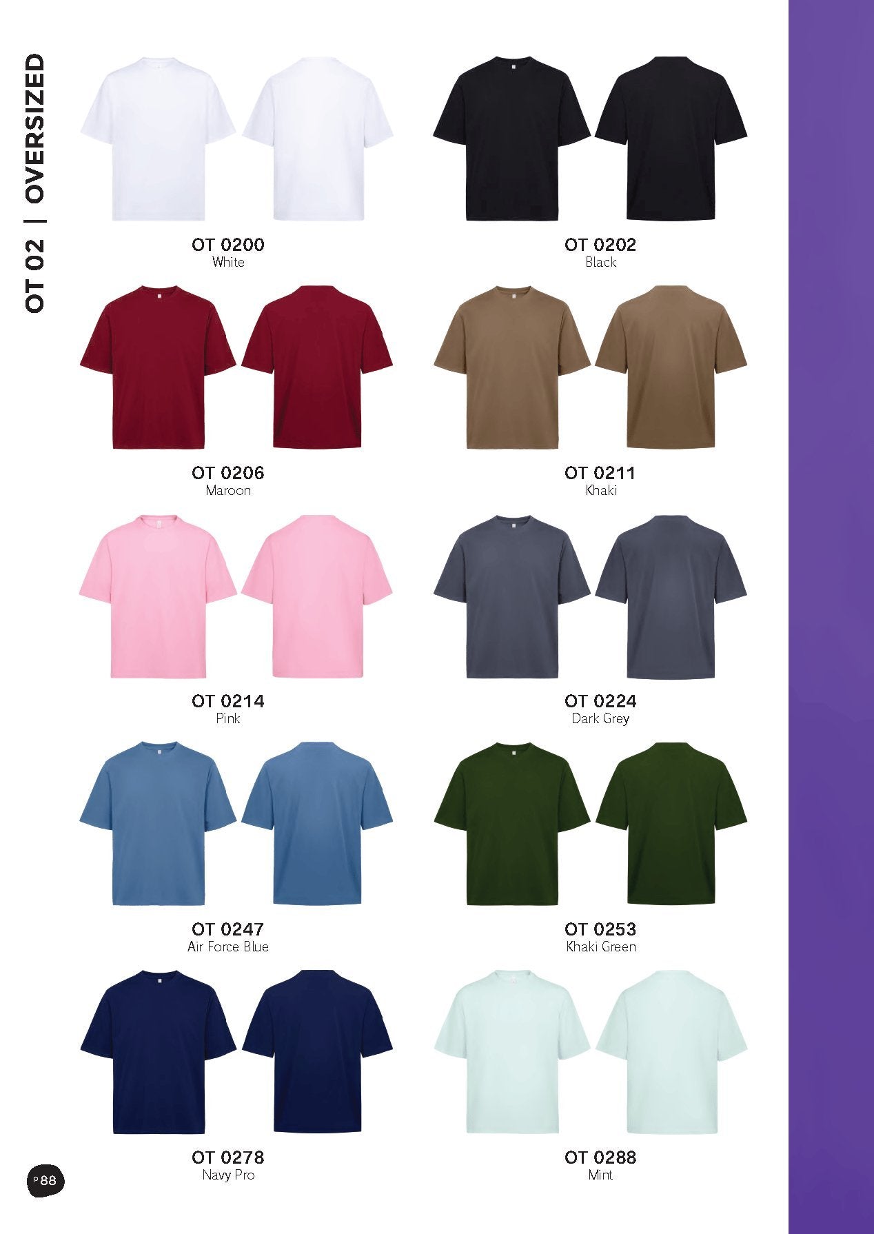 Premium Oversized Crew Neck T-Shirt 260gsm (OT02)