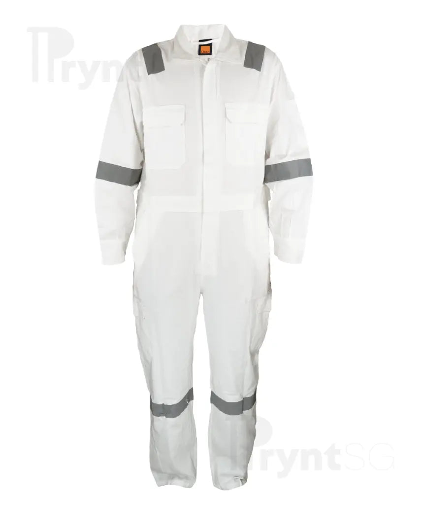 Cotton Coverall with Reflective Tape 185-190gsm (OV02)