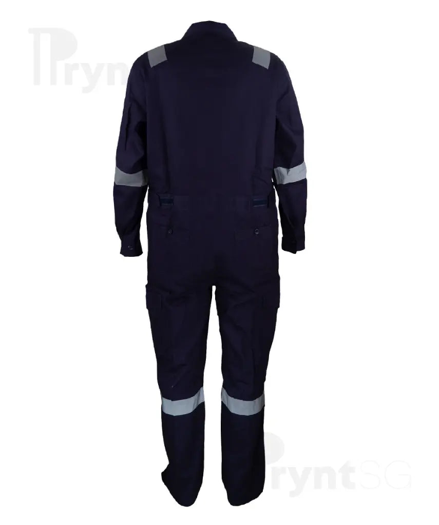 Cotton Coverall with Reflective Tape 185-190gsm (OV02)