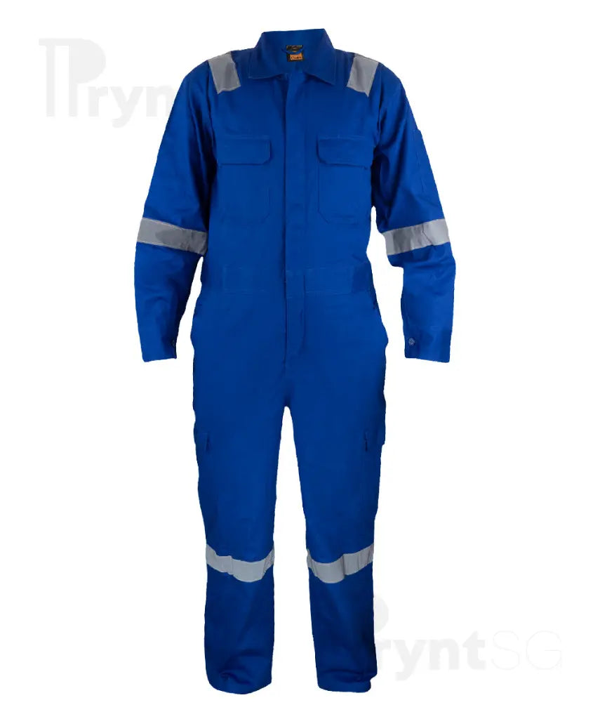 Cotton Coverall with Reflective Tape 185-190gsm (OV02)