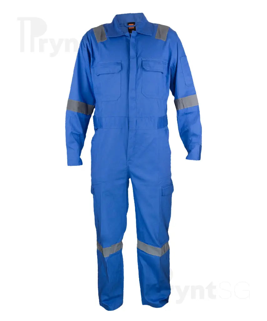 Cotton Coverall with Reflective Tape 185-190gsm (OV02)