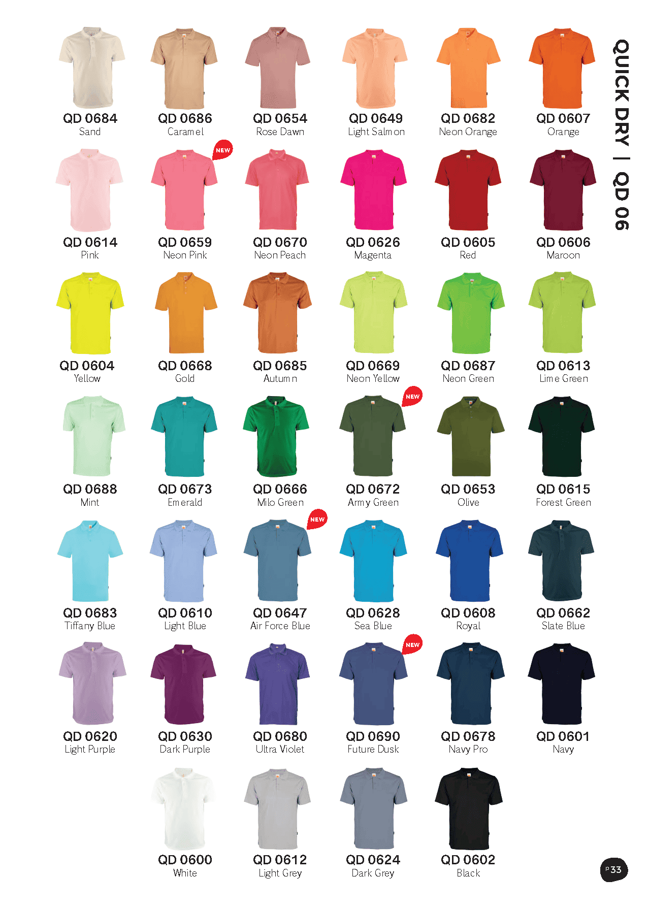 Basic Dri-Fit Microfibre Polo T-Shirt 160gsm (QD06)