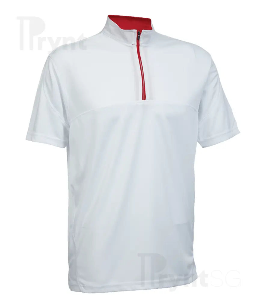 Dri-Fit Microfibre Half-Zip Mock Collar Polo T-Shirt 170gsm (QD18)