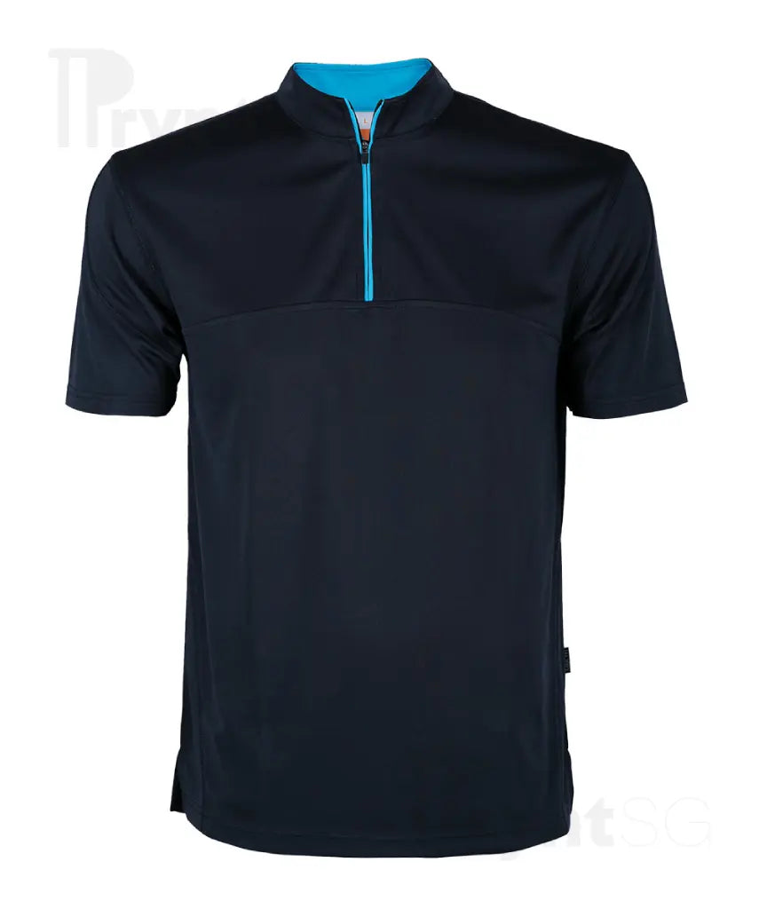Dri-Fit Microfibre Half-Zip Mock Collar Polo T-Shirt 170gsm (QD18)