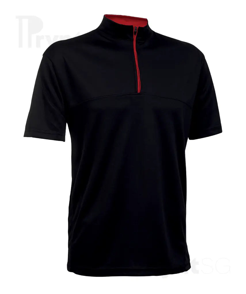Dri-Fit Microfibre Half-Zip Mock Collar Polo T-Shirt 170gsm (QD18)