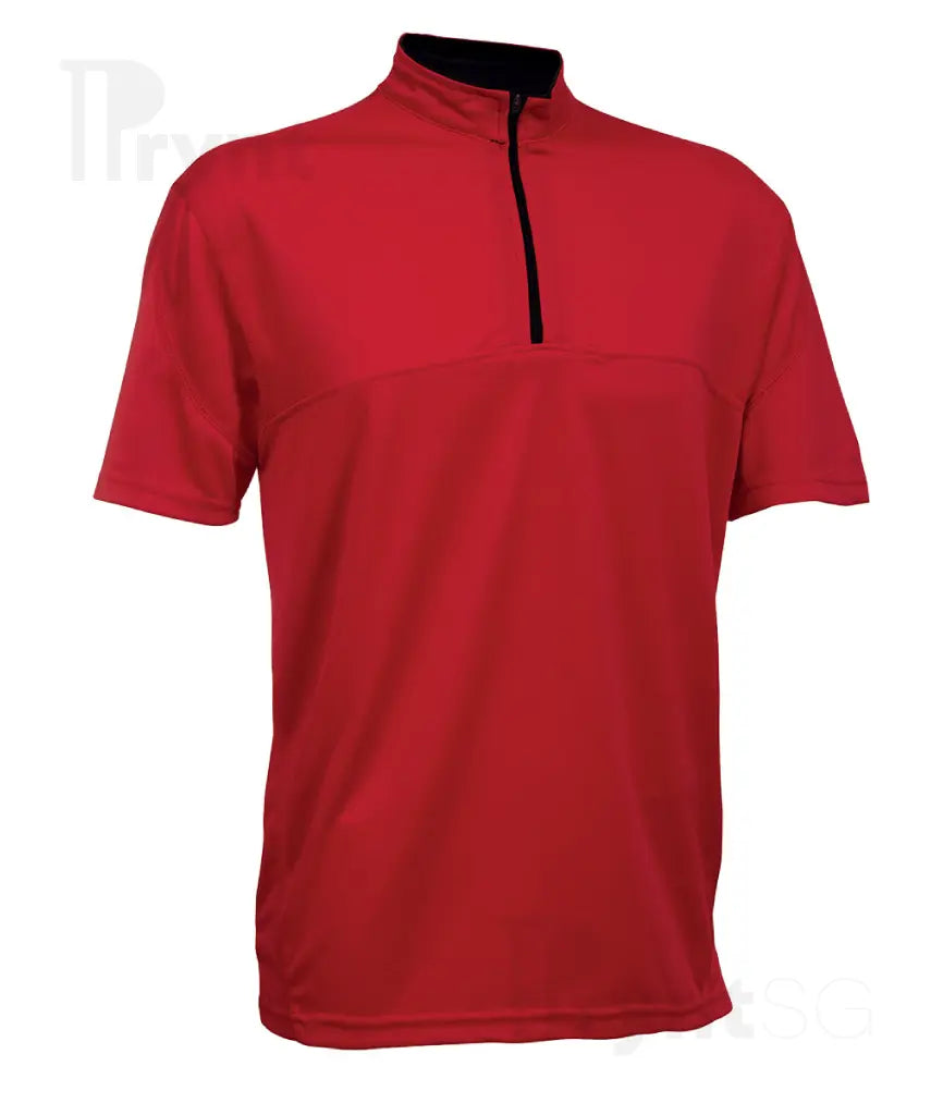 Dri-Fit Microfibre Half-Zip Mock Collar Polo T-Shirt 170gsm (QD18)
