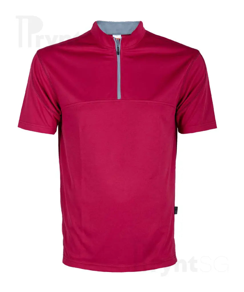 Dri-Fit Microfibre Half-Zip Mock Collar Polo T-Shirt 170gsm (QD18)