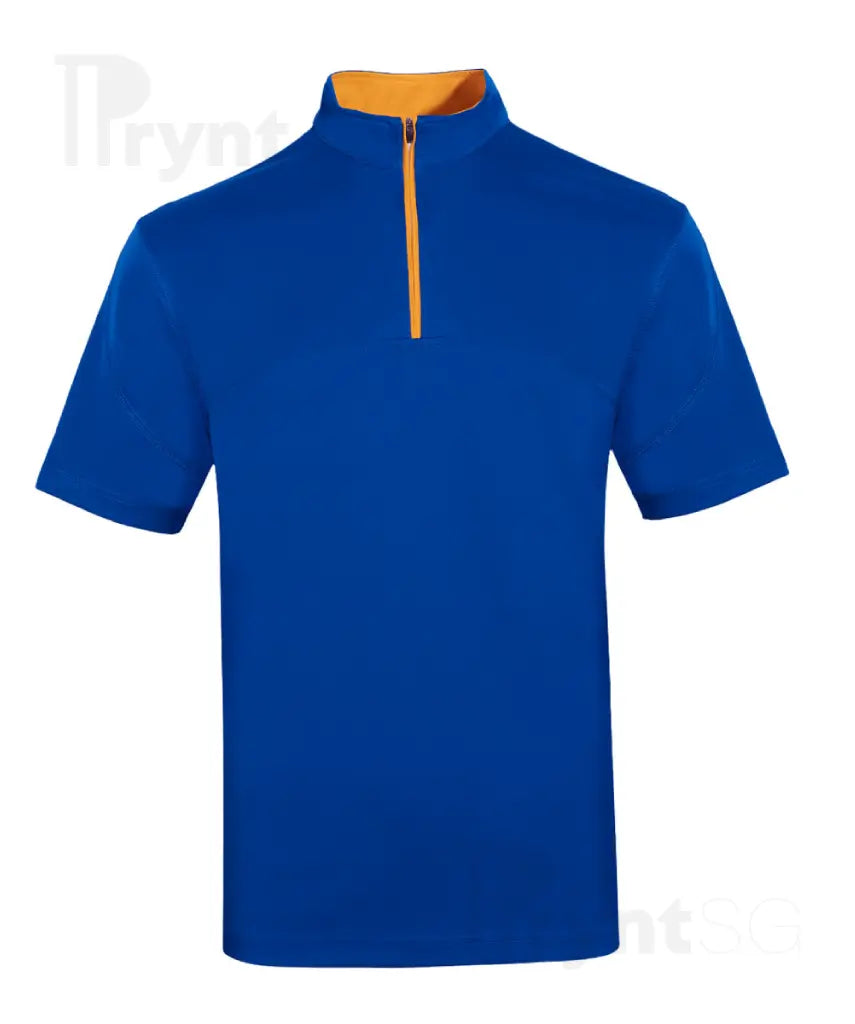 Dri-Fit Microfibre Half-Zip Mock Collar Polo T-Shirt 170gsm (QD18)