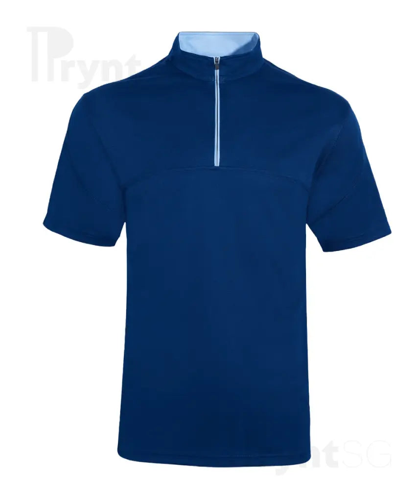 Dri-Fit Microfibre Half-Zip Mock Collar Polo T-Shirt 170gsm (QD18)