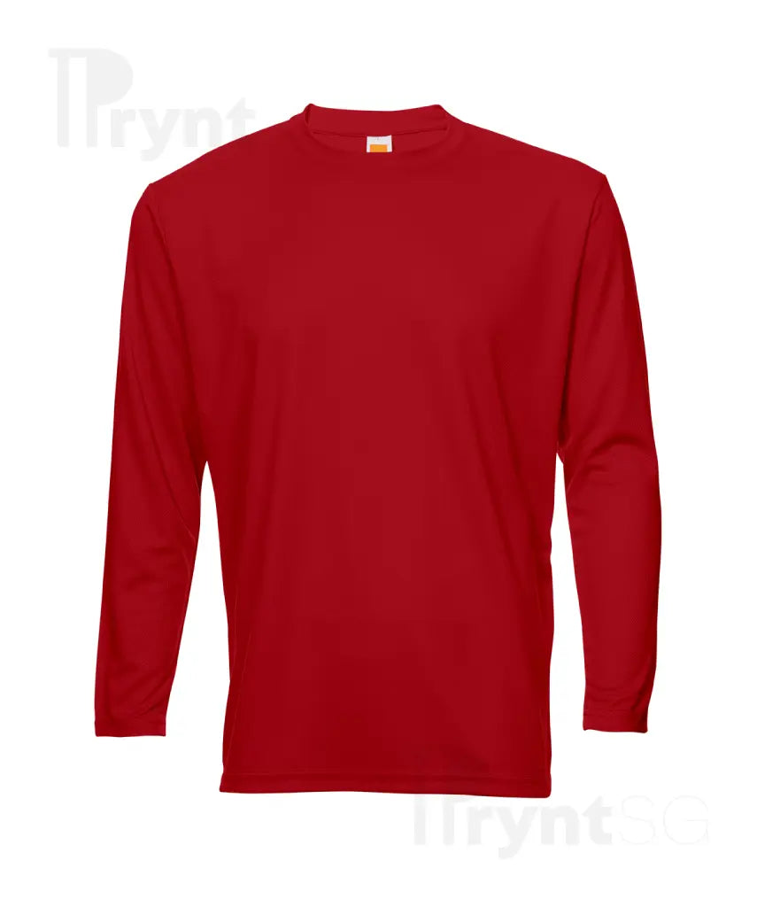 Basic Dri-Fit Microfibre Long Sleeve T-Shirt 160gsm (QD54)