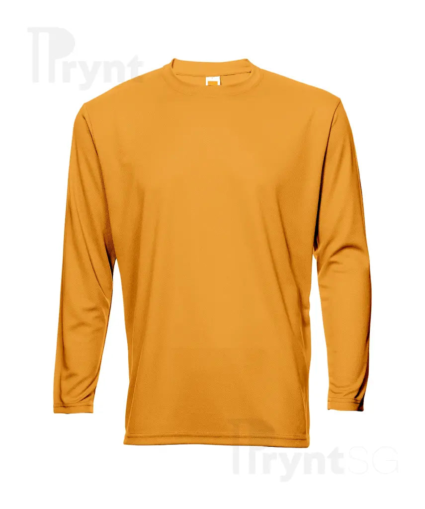 Basic Dri-Fit Microfibre Long Sleeve T-Shirt 160gsm (QD54)