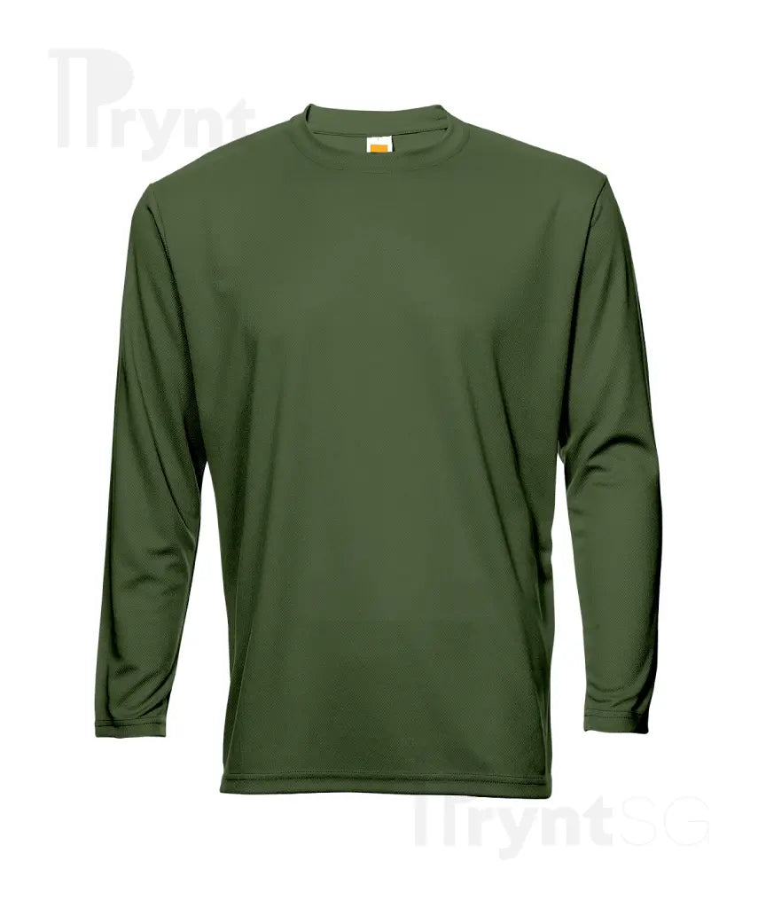 Basic Dri-Fit Microfibre Long Sleeve T-Shirt 160gsm (QD54)