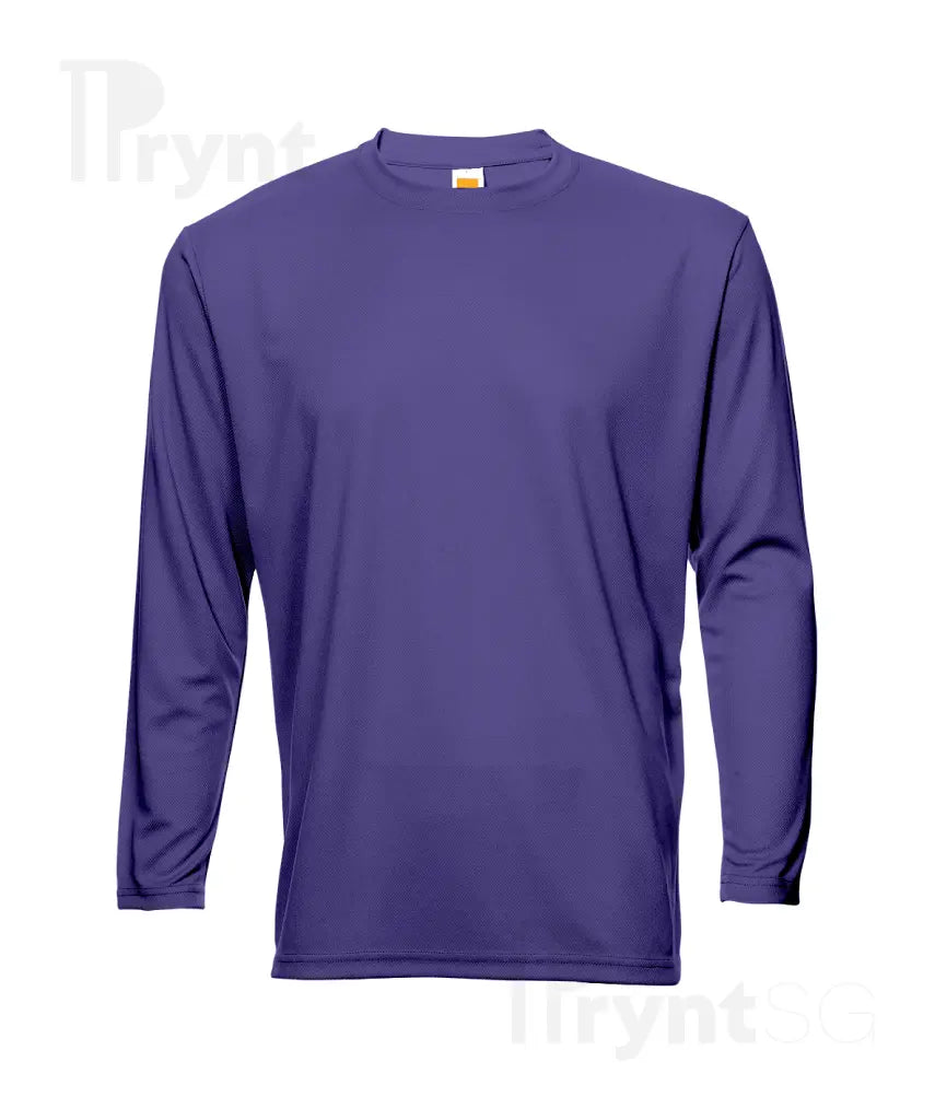 Basic Dri-Fit Microfibre Long Sleeve T-Shirt 160gsm (QD54)