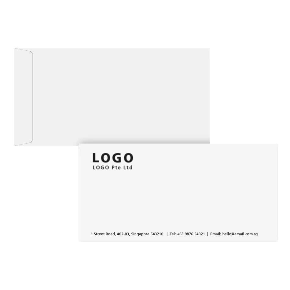 Non Windo Envelope Example Envelopes (Non-Windowed) – Prynt SG